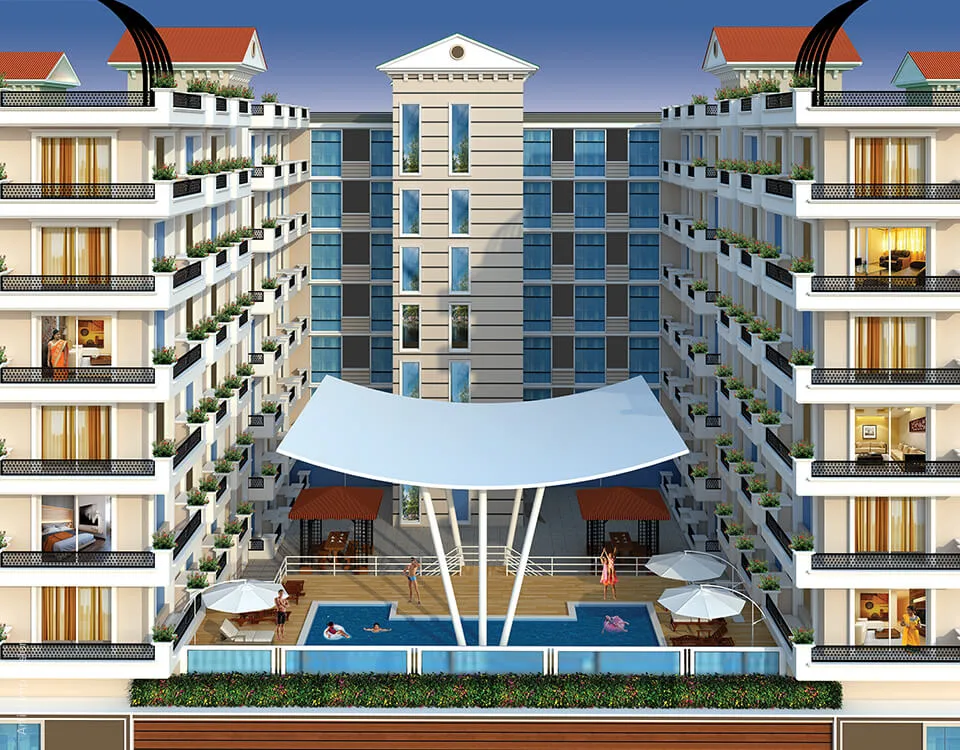 Swimming pool View of Evos Sea Roses