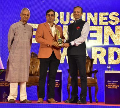 Business Eminence Award by Dharitri and Orissa Post